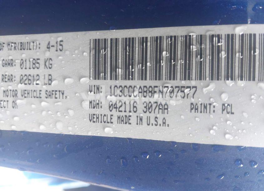 Photo 9 of 2015 Chrysler 200 LIMITED (VIN 1C3CCCAB8FN707577)