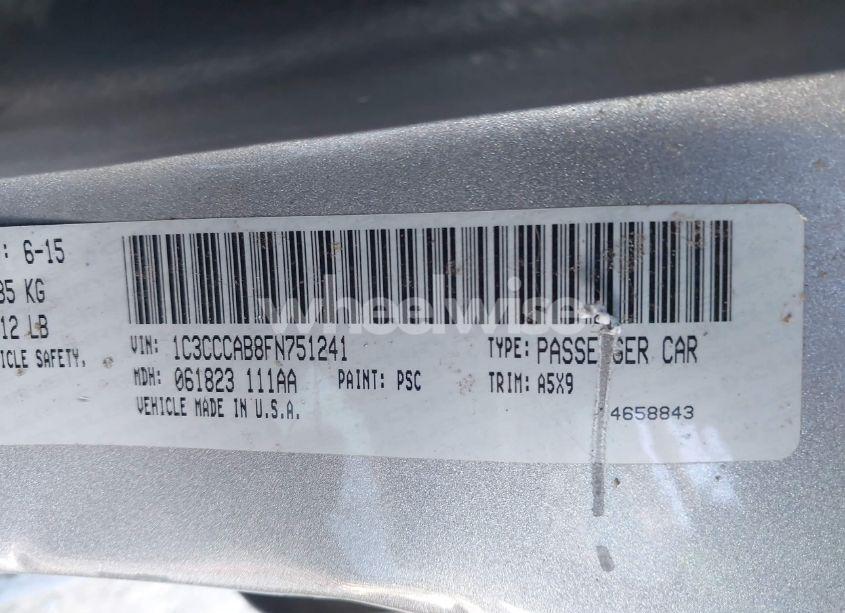 Photo 9 of 2015 Chrysler 200 LIMITED (VIN 1C3CCCAB8FN751241)