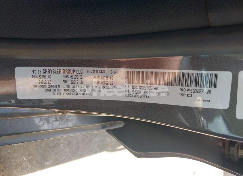 Photo 9 of 2015 Chrysler 200 LIMITED (VIN 1C3CCCAB9FN557964)