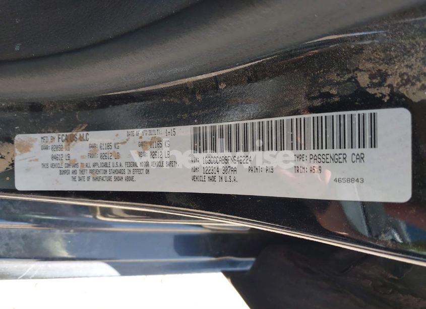 Photo 9 of 2015 Chrysler 200 LIMITED (VIN 1C3CCCAB9FN646224)