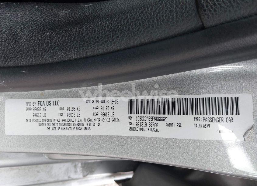 Photo 9 of 2015 Chrysler 200 LIMITED (VIN 1C3CCCAB9FN666621)