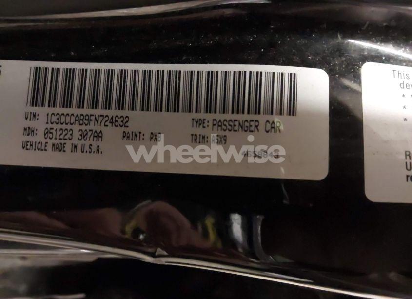 Photo 9 of 2015 Chrysler 200 LIMITED (VIN 1C3CCCAB9FN724632)