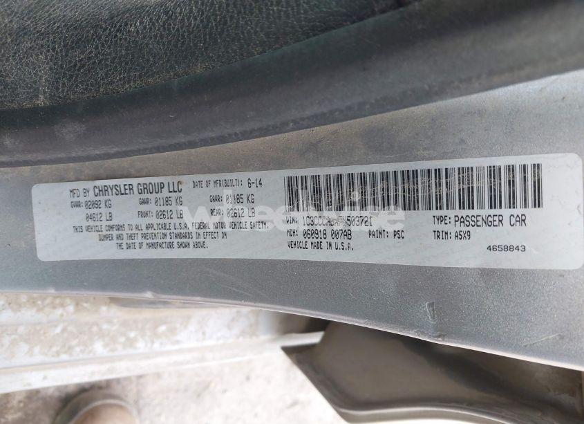 Photo 9 of 2015 Chrysler 200 LIMITED (VIN 1C3CCCABXFN503721)