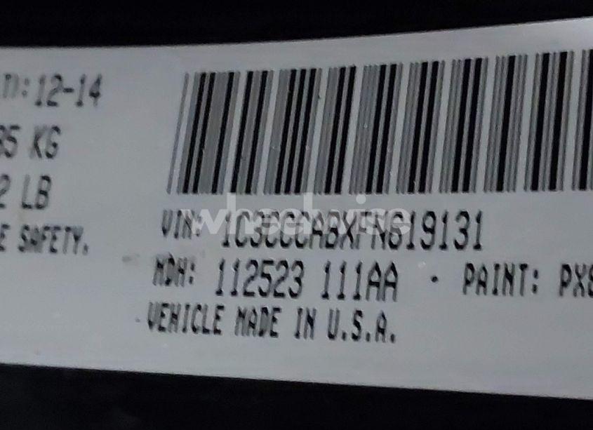 Photo 9 of 2015 Chrysler 200 LIMITED (VIN 1C3CCCABXFN619131)