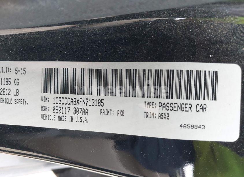 Photo 9 of 2015 Chrysler 200 LIMITED (VIN 1C3CCCABXFN713185)