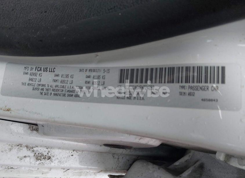 Photo 9 of 2015 Chrysler 200 LIMITED (VIN 1C3CCCABXFN724252)