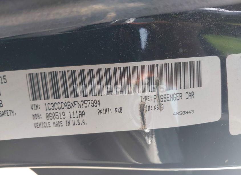 Photo 9 of 2015 Chrysler 200 LIMITED (VIN 1C3CCCABXFN757994)