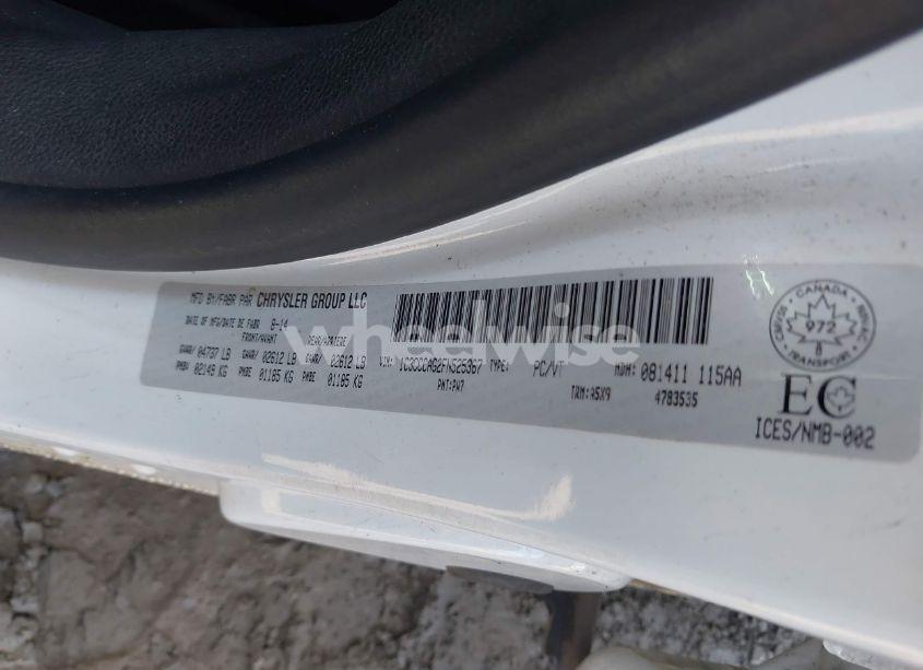 Photo 9 of 2015 Chrysler 200 LIMITED (VIN 1C3CCCAG2FN525367)