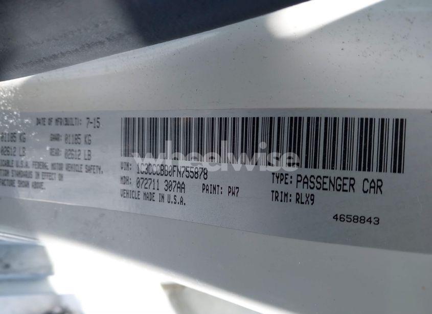 Photo 9 of 2015 Chrysler 200 S (VIN 1C3CCCBB0FN755878)