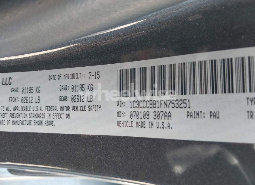 Photo 9 of 2015 Chrysler 200 S (VIN 1C3CCCBB1FN753251)