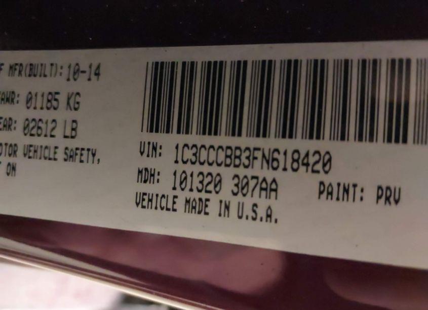 Photo 9 of 2015 Chrysler 200 S (VIN 1C3CCCBB3FN618420)