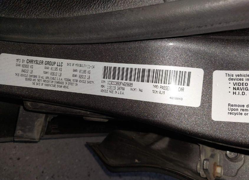 Photo 9 of 2015 Chrysler 200 S (VIN 1C3CCCBB3FN629689)