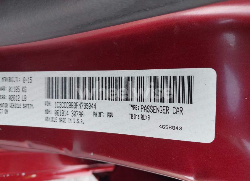 Photo 9 of 2015 Chrysler 200 S (VIN 1C3CCCBB3FN739044)