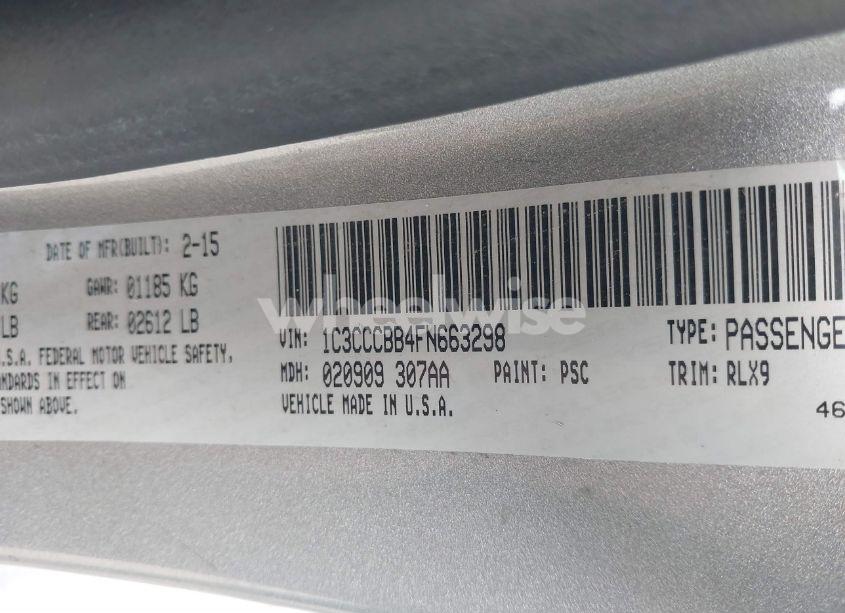 Photo 9 of 2015 Chrysler 200 S (VIN 1C3CCCBB4FN663298)