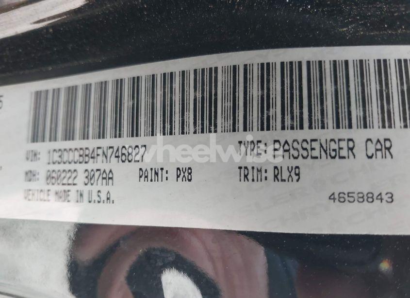 Photo 9 of 2015 Chrysler 200 S (VIN 1C3CCCBB4FN746827)