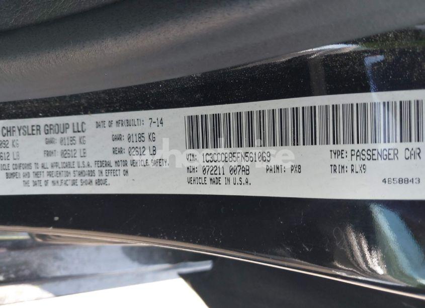 Photo 9 of 2015 Chrysler 200 S (VIN 1C3CCCBB5FN561069)