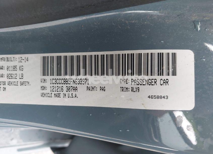 Photo 9 of 2015 Chrysler 200 S (VIN 1C3CCCBB5FN633971)