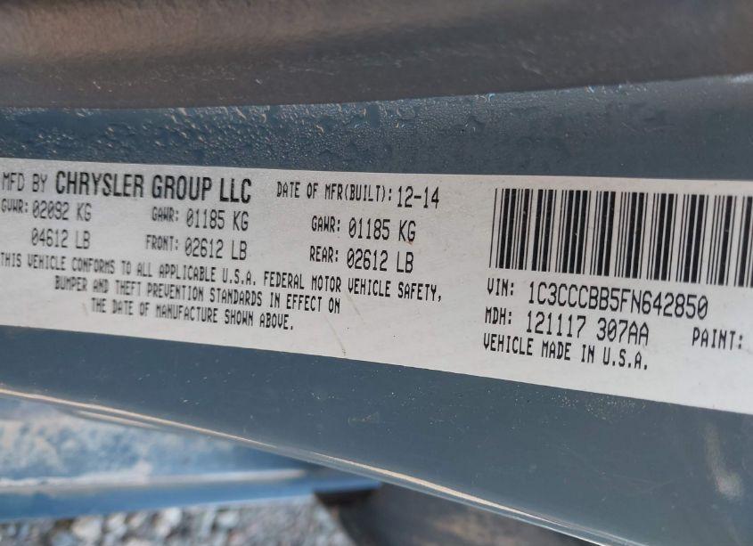 Photo 9 of 2015 Chrysler 200 S (VIN 1C3CCCBB5FN642850)