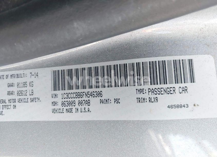 Photo 9 of 2015 Chrysler 200 S (VIN 1C3CCCBB6FN546306)