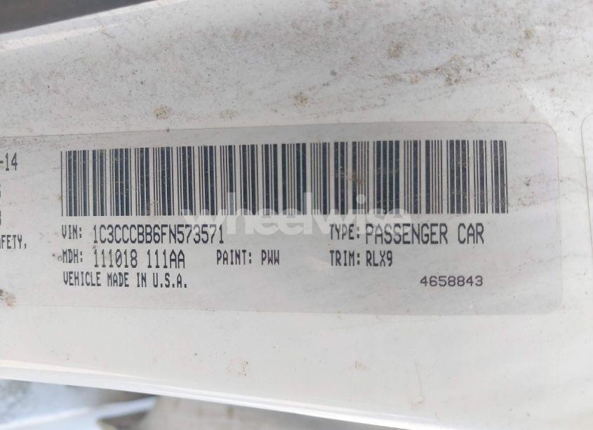 Photo 9 of 2015 Chrysler 200 S (VIN 1C3CCCBB6FN573571)