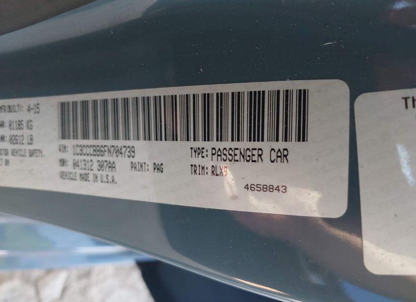 Photo 9 of 2015 Chrysler 200 S (VIN 1C3CCCBB6FN704739)