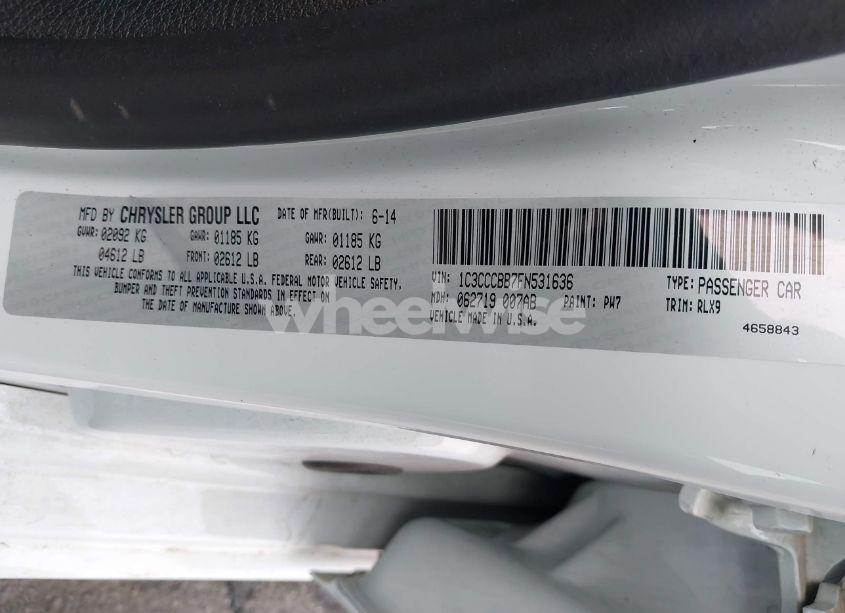 Photo 9 of 2015 Chrysler 200 S (VIN 1C3CCCBB7FN531636)