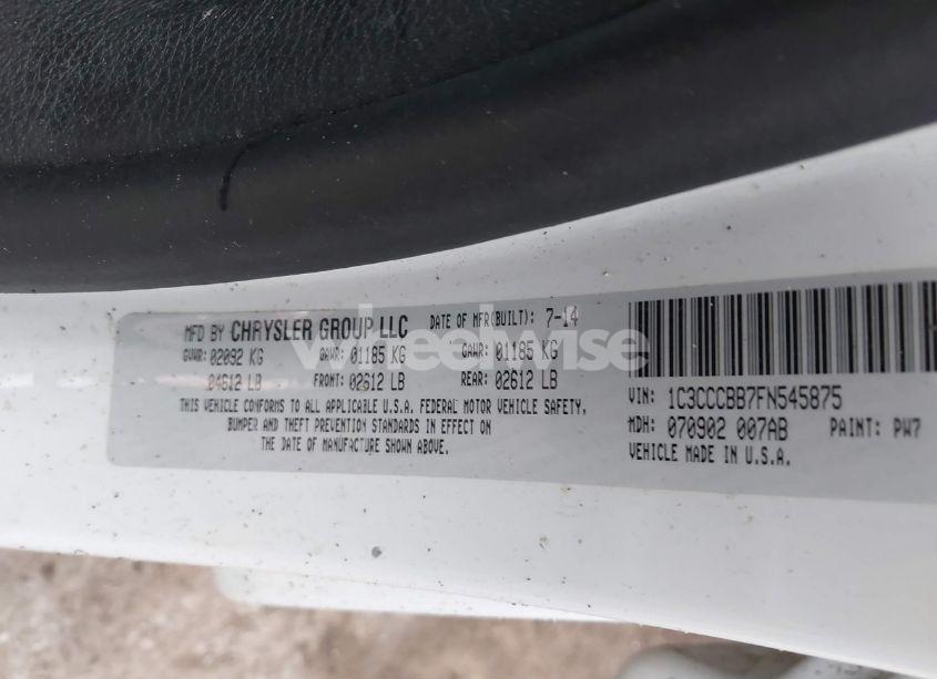 Photo 9 of 2015 Chrysler 200 S (VIN 1C3CCCBB7FN545875)