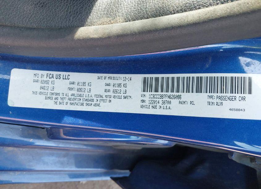 Photo 9 of 2015 Chrysler 200 S (VIN 1C3CCCBB7FN626066)