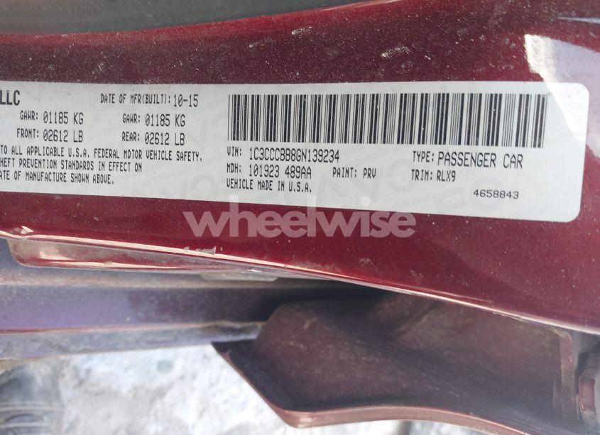 Photo 9 of 2016 Chrysler 200 S (VIN 1C3CCCBB8GN139234)