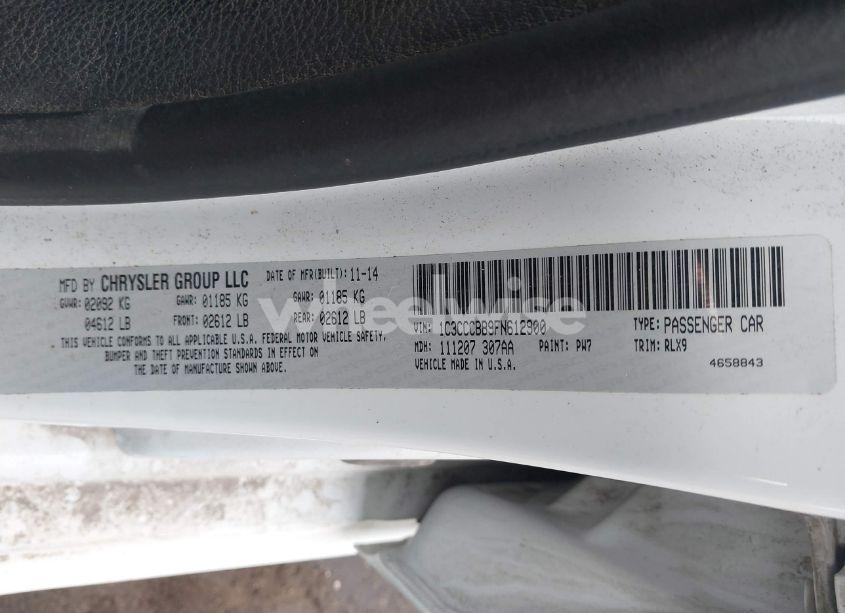 Photo 9 of 2015 Chrysler 200 S (VIN 1C3CCCBB9FN612900)