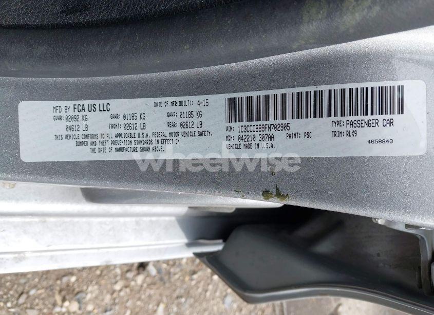 Photo 9 of 2015 Chrysler 200 S (VIN 1C3CCCBB9FN702905)