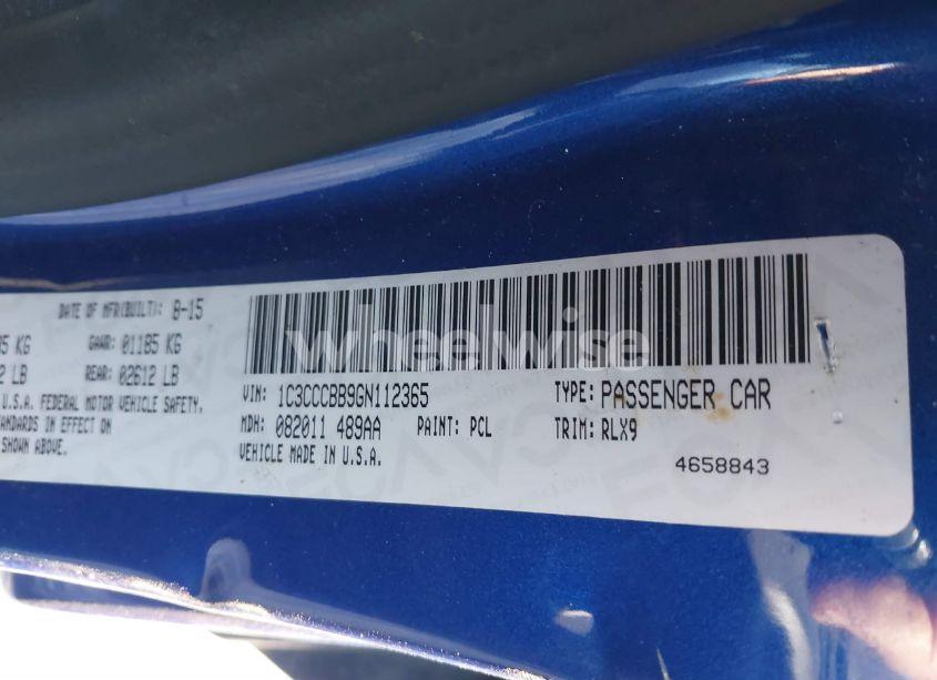 Photo 9 of 2016 Chrysler 200 S (VIN 1C3CCCBB9GN112365)