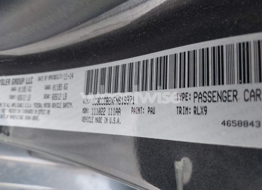 Photo 9 of 2015 Chrysler 200 S (VIN 1C3CCCBBXFN619371)