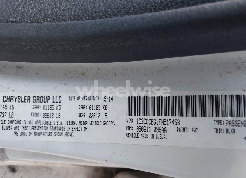 Photo 9 of 2015 Chrysler 200 S (VIN 1C3CCCBG1FN517453)