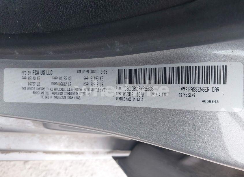 Photo 9 of 2015 Chrysler 200 S (VIN 1C3CCCBG1FN735635)