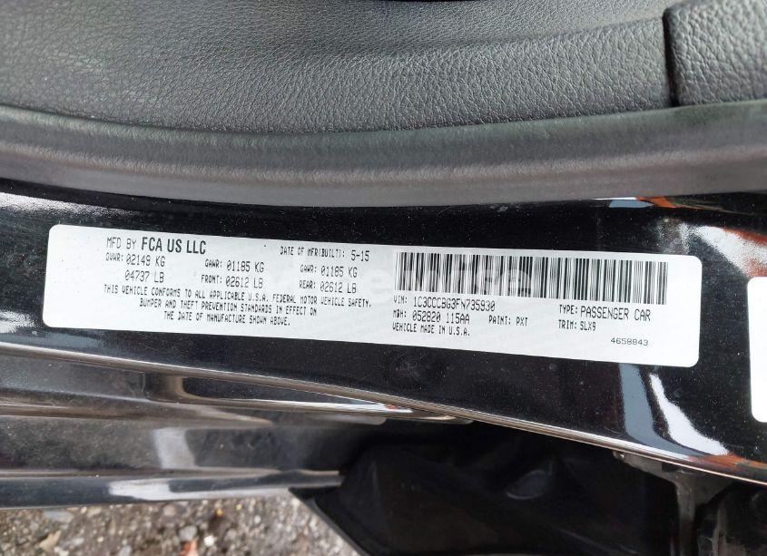 Photo 9 of 2015 Chrysler 200 S (VIN 1C3CCCBG3FN735930)