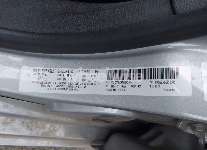 Photo 9 of 2015 Chrysler 200 S (VIN 1C3CCCBG5FN557244)