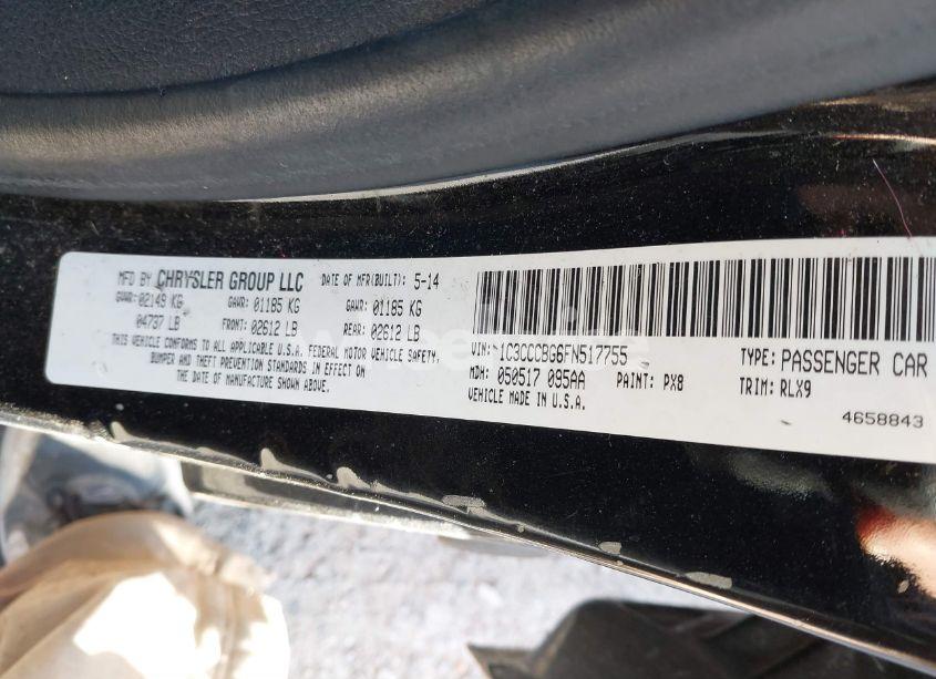 Photo 9 of 2015 Chrysler 200 S (VIN 1C3CCCBG6FN517755)