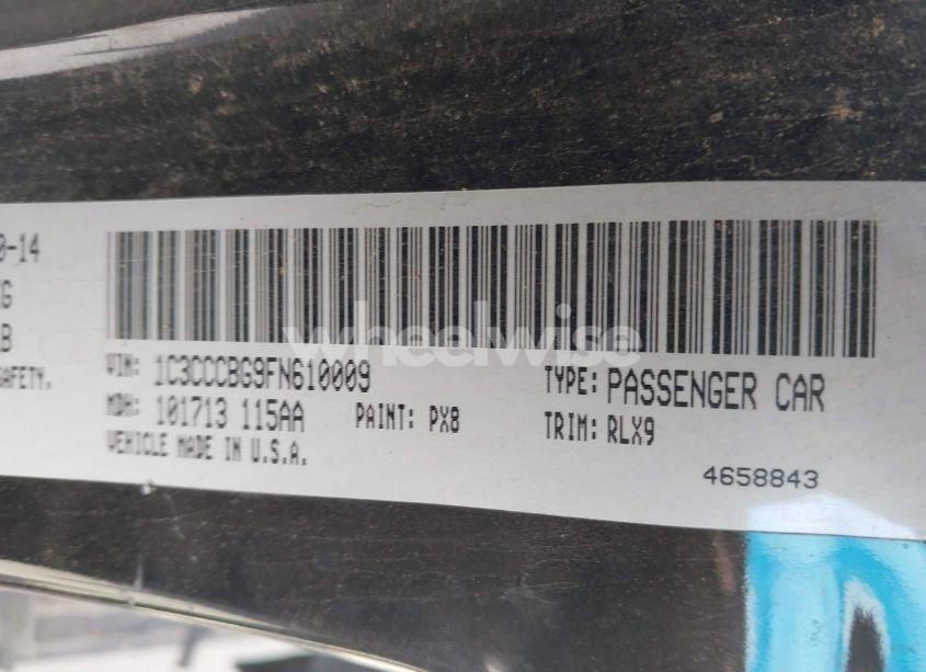 Photo 9 of 2015 Chrysler 200 S (VIN 1C3CCCBG9FN610009)