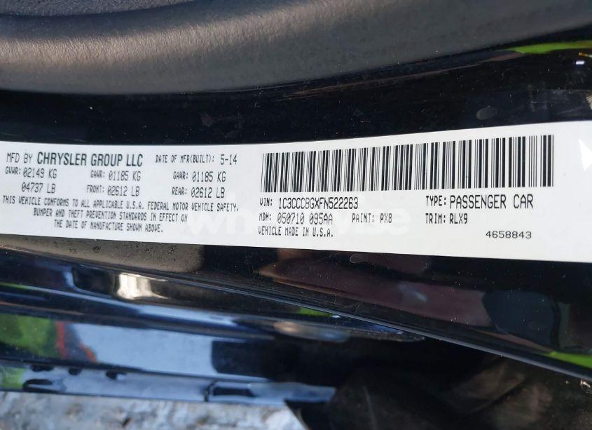 Photo 9 of 2015 Chrysler 200 S (VIN 1C3CCCBGXFN522263)