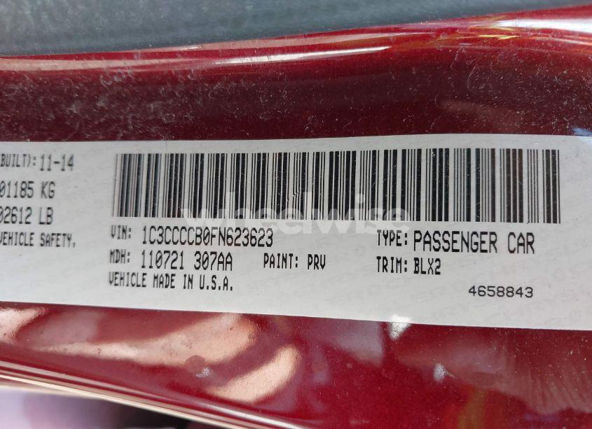 Photo 9 of 2015 Chrysler 200 C (VIN 1C3CCCCB0FN623623)