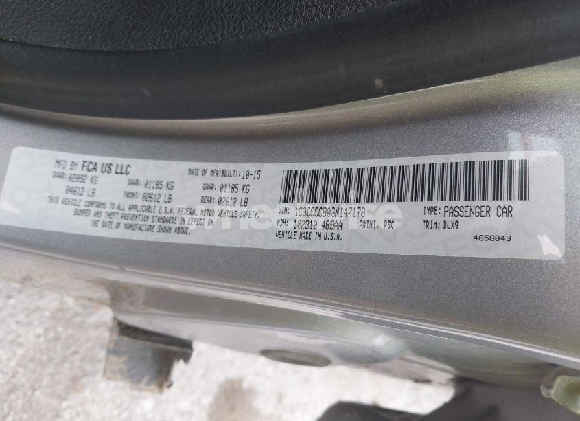 Photo 9 of 2016 Chrysler 200 C (VIN 1C3CCCCB0GN147178)