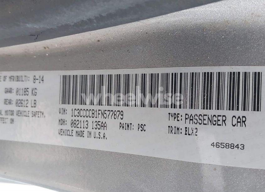 Photo 9 of 2015 Chrysler 200 C (VIN 1C3CCCCB1FN577879)