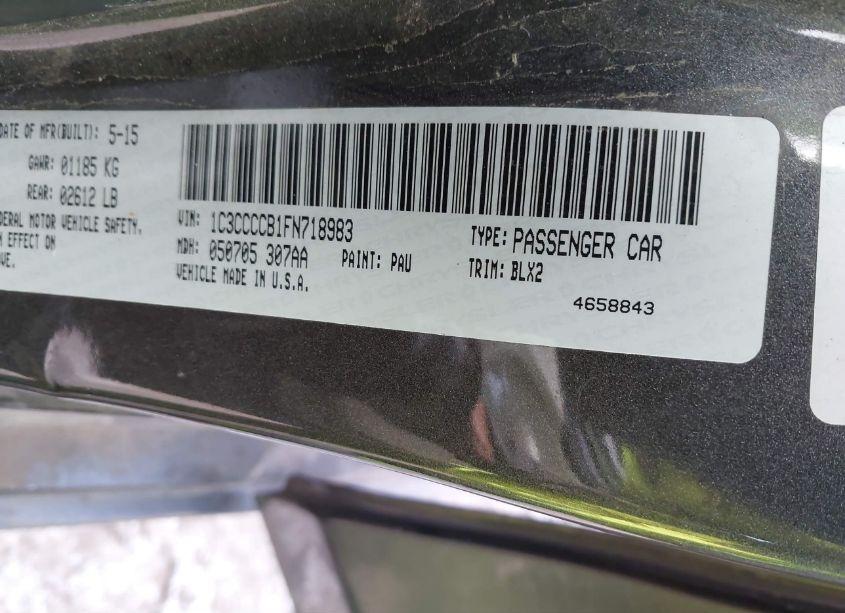 Photo 9 of 2015 Chrysler 200 C (VIN 1C3CCCCB1FN718983)