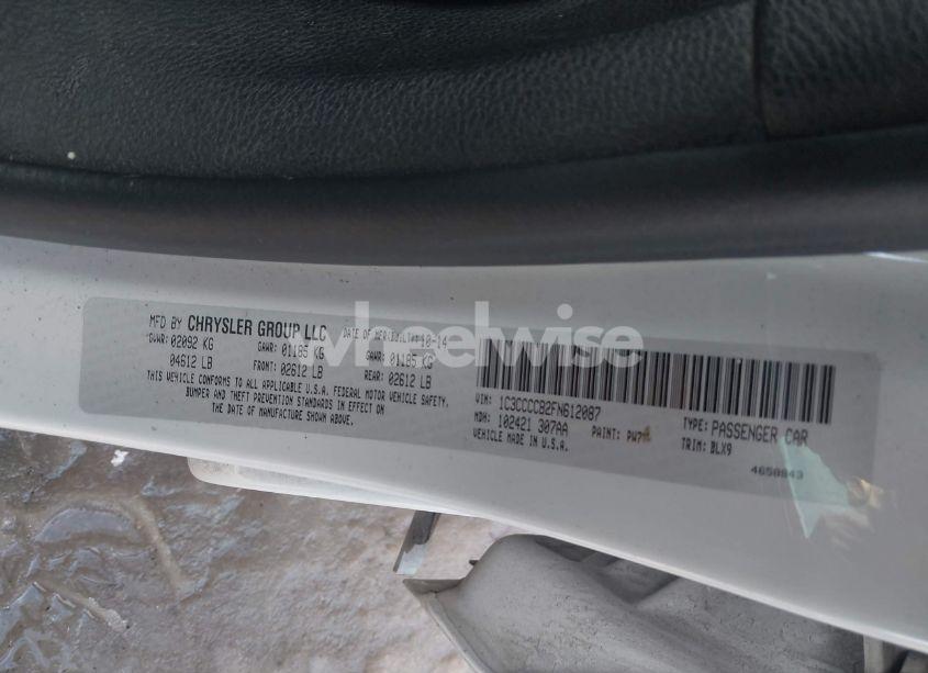 Photo 9 of 2015 Chrysler 200 C (VIN 1C3CCCCB2FN612087)