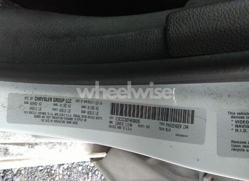 Photo 9 of 2015 Chrysler 200 C (VIN 1C3CCCCB2FN636695)