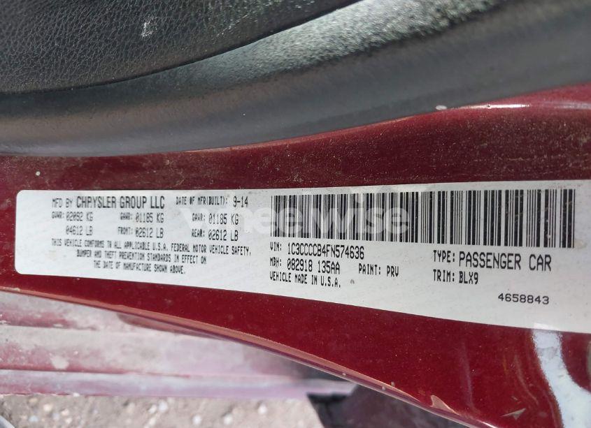 Photo 9 of 2015 Chrysler 200 C (VIN 1C3CCCCB4FN574636)