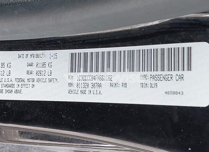 Photo 9 of 2015 Chrysler 200 C (VIN 1C3CCCCB4FN661162)