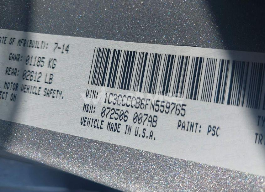 Photo 9 of 2015 Chrysler 200 C (VIN 1C3CCCCB6FN559765)