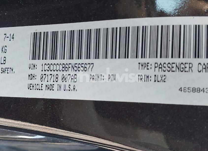 Photo 9 of 2015 Chrysler 200 C (VIN 1C3CCCCB6FN565677)